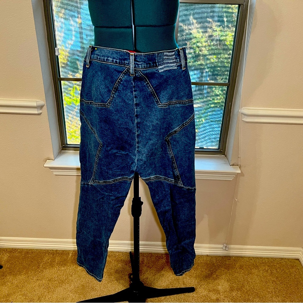 Revice American Made Denim Women's Jeans-High Rise-Patchwork Star- Size 32